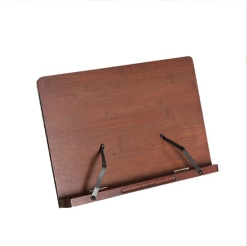 Atril Para Libros De Cocina Estante De Madera For Lectura Ajustable For Recetas Con Clips Página Atril Para Libros De Cocina