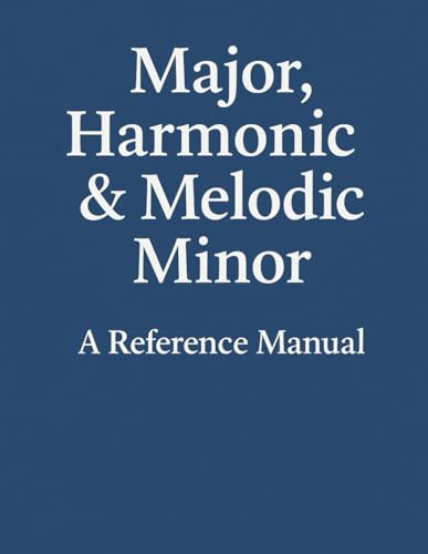 Major, Harmonic & Melodic Minor: A Reference Manual: Spelled Scales, Mode Lists, and Blank Notation Pages
