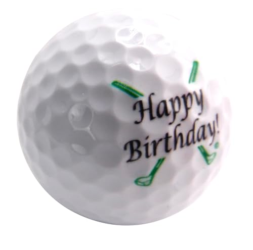 Happy Birthday Single Golf Ball