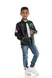 Minecraft Creeper Big Boys Faux Leather Moto Jacket Black 14-16