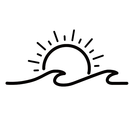 Cartat2s Sun and Waves Vinyl Decal