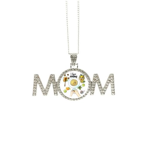Collier I Love Cooking Egghy bijou fantaisie à porter en cuisine comme en ville