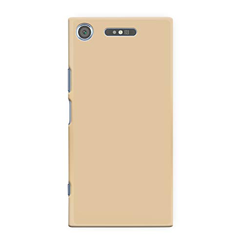 Xperia XZ1 ケース 耐衝撃 薄型 ハードケース エクスペリアXZ1 PCハードケース SOV36 SO-01K 701SO ゴールド