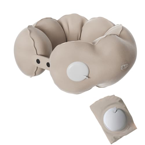 Almohada Inflable para Viaje, tamaño estándar, algodón miniatura 1