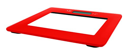 Miniatura 3 de Jata Hogar 290r - Bascula Electronica De Cristal Con Visor Lcd, Color Rojo