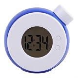 Orologio da tavolo alimentato ad acqua, orologio da scrivania con data digitale silenzioso, nessuna batteria necessaria, sveglia ecologica per ufficio e casa (blu)