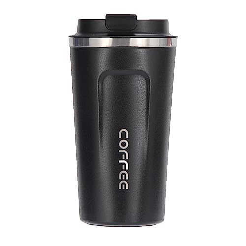 Dilireba Taza de automóvil de café, Taza de café Reutilizablede 380ml, Taza Viaje aislada 380ml automóvil, Taza de Café Mezcladora, Taza de café para Llevar para café Caliente y frío, Leche y té