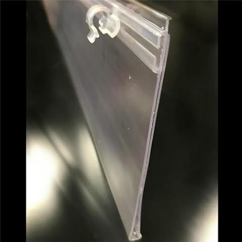 KINTER 9700832 4.75 x 0.67 x 23.625 in. Large POP Ticket Holder Plastic, Clear - Pack of 10 Cover