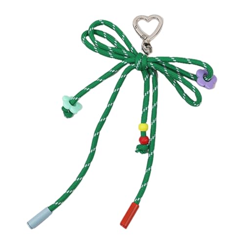 Lightweight Candy Tone Braided Bowknot Keychain Key Holder for Everyday Outings