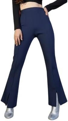 - Girls High Rise Flared Bootcut Pants | Premium Stretchable Fit Bell Bottom Style Trousers | Soft Comfortable Fabric | Trendy Fashion Bottom Wear for Kids