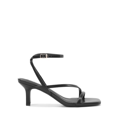 DREAM PAIRS Women's Low Kitten Heels Strappy Open Square Toe Ankle Strap Sexy Fashion Comfort Dress Shoes Party Heeled Sandals3