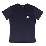 Lotto Maglia Uomo Mezza Manica in Cotone per TEMPOLIBERO E ATTIVITA' Sportiva (Nero, XL/52)