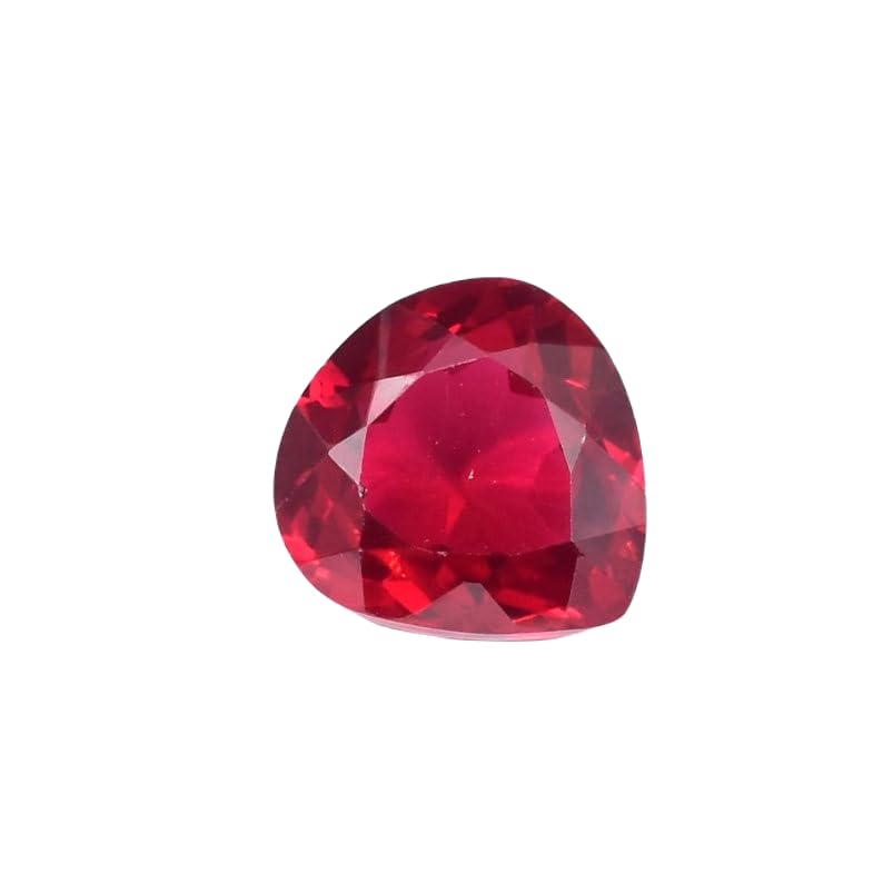 Rubis naturel facetté en cœur 17x16mm, gemme GH_NAT_11626 haute joaillerie