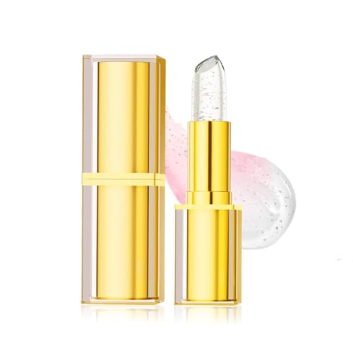 Wimode Color Changing Lipstick,Silver Crystal Ph Changing Lipsticks for Women Moisturising & Transferproof Lip Gloss, Long Lasting Glossy Shine Lip Gloss for Women Girls(02#)