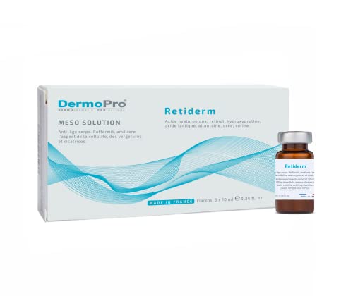 Needling, Mesoterapia. Retiderm Meso Solución Antiedad, antiarrugas, reparadora de rostro y cuerpo. (5x10ml).