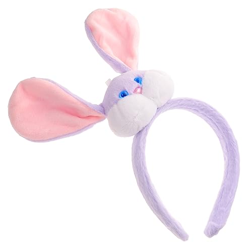 BELLIFFY コスプレヘッドバンド ウサギの置物ヘッドバンド ウサギの耳ヘアバンド ぬいぐるみヘッドバンド 女性用 パーティーアクセサリー