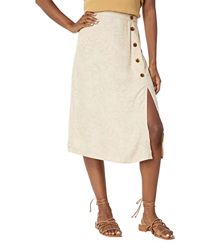 Jupe midi droite Hurley Angela Marshmallow XL pour femme
