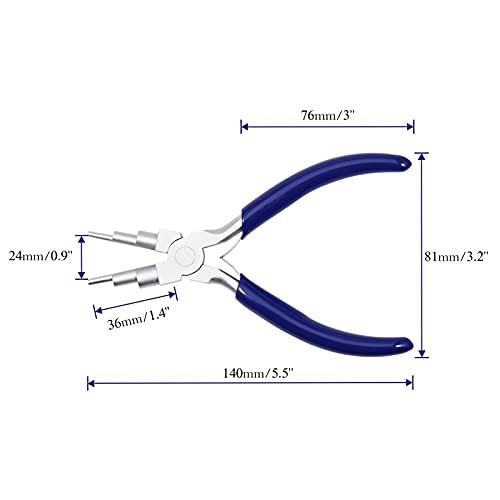 Alicates para hacer fianzas de 6 pasos de 3 a 9 mm para doblar bucles de alambre de 5.5 pulgadas 7