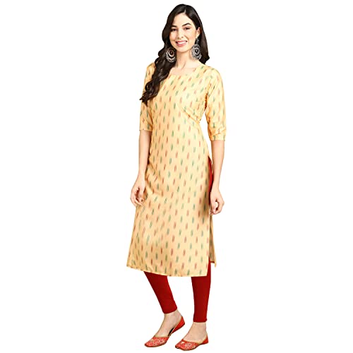 Image of Pinkmint Women's Crepe Digital Print Straight Kurta