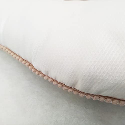 Almofada Amamentação Bebê Menina Imperial Rosa Palha