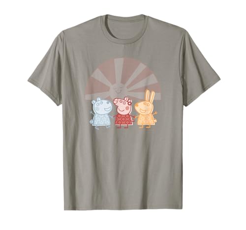 T-shirt Peppa Pig rose fille haut manches courtes Rebecca Suzy