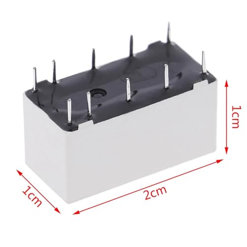 Relais bistable DPDT anti surchauffe pour boîtier compact 12V - 3
