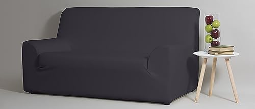 Velfont - Housse de canapé Roma en tissu bi-élastique (4 couleurs disponibles) (50-70 cm), Gris)