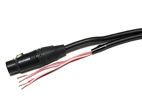 CANARE/カナレ スピーカーケーブル キャノンメス-先バラ ブラックプラグ (3m)