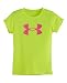 Under Armour Little Girls' Glitter Big Logo Short Sleeve Toddler