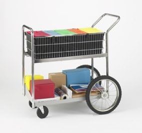 Charnstrom Medium Wire Cart with 16-Inch Rear Wheels (B137)