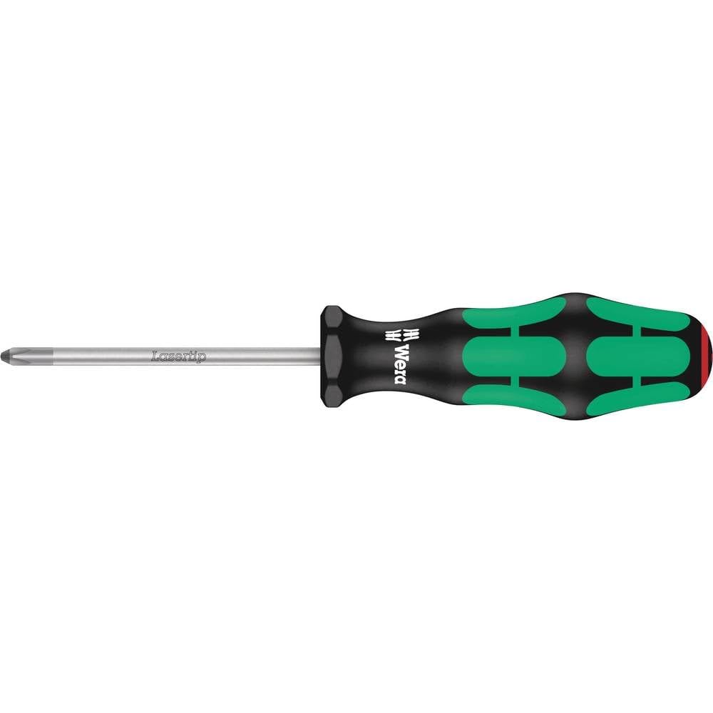 Wera 350 PH1 x 3-1/8in L Kraftform Plus Phillips screwdriver, PH1 x 3-1/8 in., Lasertip