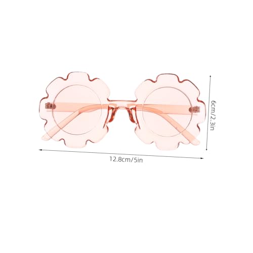 Boys Sunglasses Boys and Girls Pink Sunflower Frame Glasses Girl Hippie Glasses2