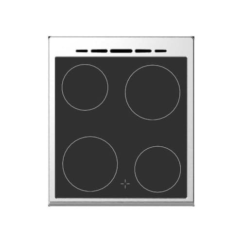 Cuisinière vitrocéramique CONTINENTAL EDISON CECV50FCS 4 feux L49.5 x H82.7 xP58 cm - vue 7