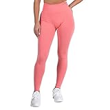 SMILODOX Damen Leggings Amaze - Hose im Shaped Fit mit hohem Bund, Größe:M, Color:Koralle