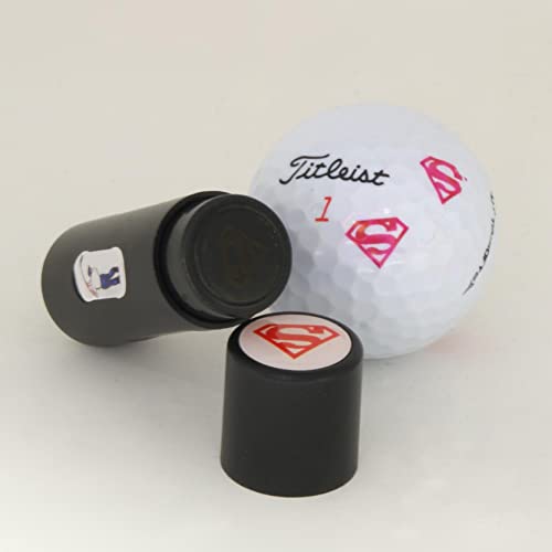 DB SPARES Superman Design Tampon encreur pour balle de golf