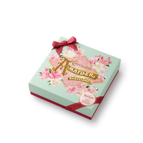 Caja de Flors de Chocolate surtidas, 4 variedades, 144g | Chocolate Amatller
