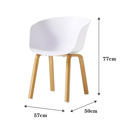 SJIALEN Dining Chair Set of 4,Leisure Plastic Chair Coffee Restaurant Hotel Marriage Room Backrest Negotiate Office Reception Chairs Kitchen Chair (Color : Blue)