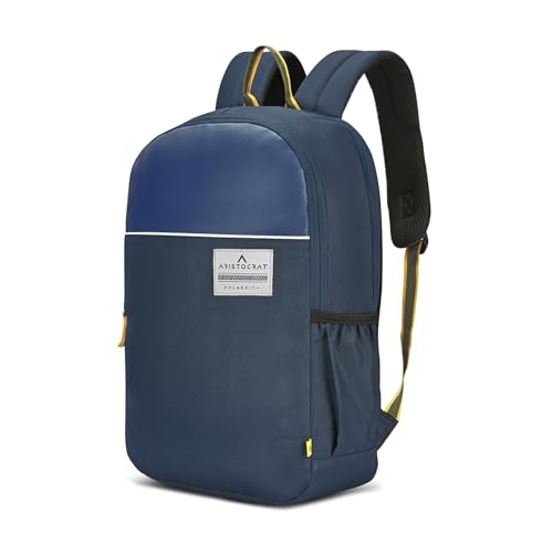 Image of Aristocrat Lava 17 Inch Compatible Laptop Backpack 25L | Premium Durable Fabric | 2 Compartments with Side Bottle Pocket | Padded Backpanel | Office & Travel Backpack for Men & Women