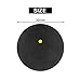 Beuiouer 3Pcs Squash Ball One-Yellow-Dot Low Speed Sports Professional Player Competition Squash, black