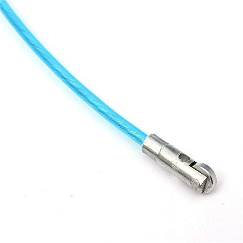 Nylon Steel Electrician Fish Tape Conduit Nylon Cable Puller with Wheel Blue Durable Quality