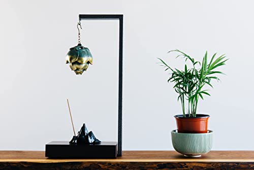 Ombre Home Waterfall Ceramic Backflow Incense Burner Holder, Cones, Sticks, Lotus Heart, Windproof… #TOP1