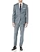 Produktbild DKNY Herren Dominic Slim Fit Single Breast 2 Button Suit Businessanzughosen-Set, Grauer Köper, 48 Regulär