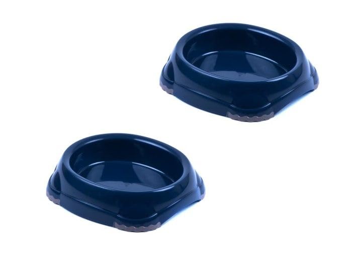 Futter- Saufnapf 2- er Set 210 ml dunkelblau