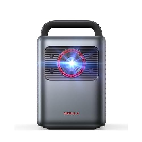 NEBULA by Anker Cosmos Laser 4K Projector, 2200 ANSI Lumens, Android TV 10.0 with Dongle, Autofocus, Auto Keystone Correction, Screen Fit, Home Theater Projector with Wi-Fi & Bluetooth