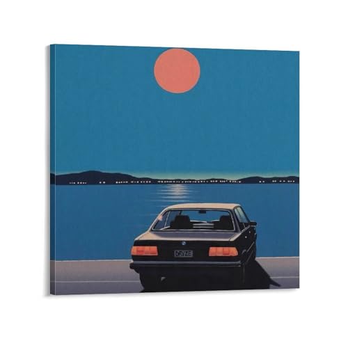 永井博アートイラストポスター (20) 印刷 壁アート 油彩画 モダン 誕生日ギフト すぐに掛けられます24x24inch(60x60cm)