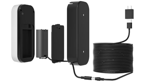 Wired Power Adapter Kit for myQ Smart Garage Video Keypad（Battery Included）