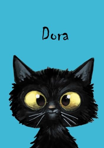 Dora: Dora - Katzen - Malbuch / Notizbuch / Tagebuch: A5 - blanko