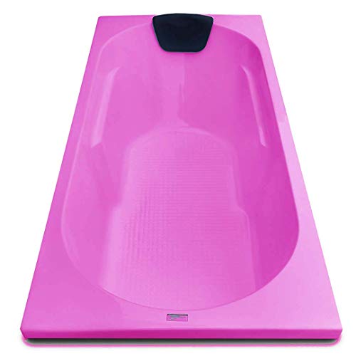 Image of MADONNA Divine Acrylic 5.5 feet Rectangular Bathtub (with Headrest) - Pink