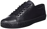 BOSS Herren Aiden M Tenn Sneakers aus Material-Mix mit Monogramm-Sohle Schwarz 39 Größe 39