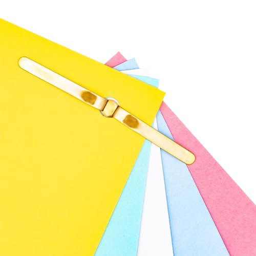 K3T Musterbeutelklammern 60er Packung, Kopfdurchmesser 8mm und Länge 31mm, Goldfarben mit Rundkopf, Art.Nr. 48352